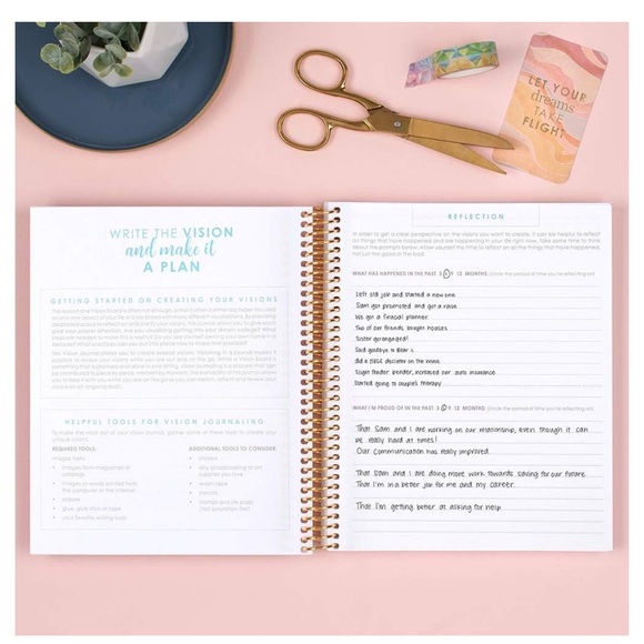New erin condren guided vision notebook with BONUS grid notebook - never used - Picture 8 of 10
